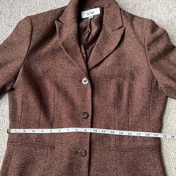 Le Suit vintage stylish herringbone suit 10 - Picture 11 of 15